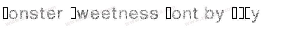 Monster Sweetness Font by 7NTypes字体转换